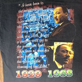 Rare Vintage Dr.  Martin Luther King Jr Rap Tee 90’s Black Empowerment Shirt XL 5