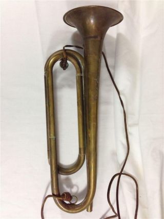Vintage Rexcraft Official Bugle Boy Scouts Of America Brass - King HN White Case 2