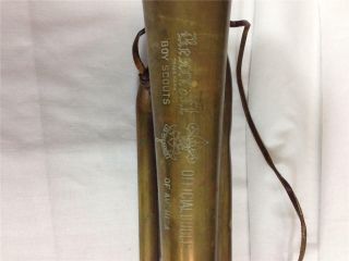Vintage Rexcraft Official Bugle Boy Scouts Of America Brass - King HN White Case 6