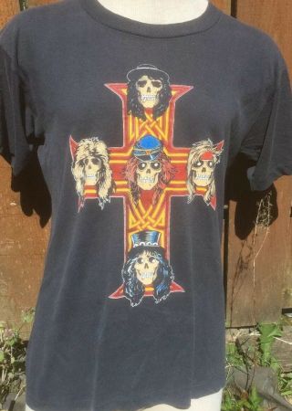 Vintage 1990’s Guns N Roses Tour Shirt Appetite For Destruction Single Stitch
