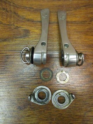 Vintage Campagnolo C Record Friction Down Tube Shifter Set
