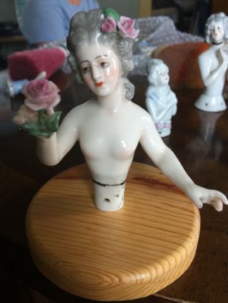antique german half doll 9