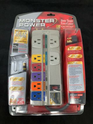 Monster Cable Ht700 8 - Outlet Surge Protector Vintage Stereo,  Game,  Tv