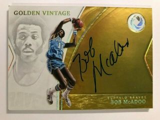 2018 - 19 Panini Opulence Holo Gold Golden Vintage Autograph Auto Bob Mcadoo 6/10