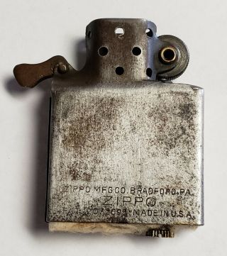 WORLD WAR 2 BOMBARDIER ' S 3 BARREL ZIPPO LIGHTER - NAPLES,  ITALY - RARE 6