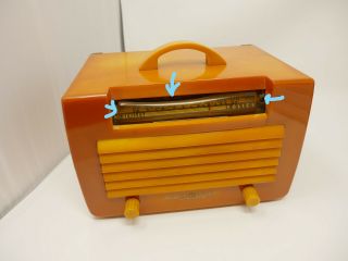 Vintage Catalin Bakelite General Electric Radio 9