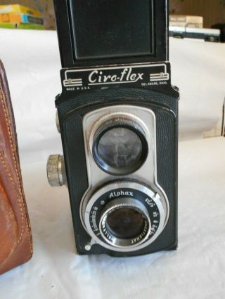 Vintage TLR Camera Ciro - Flex made in USA Wollensak 1950s 2
