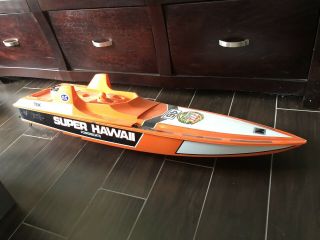 Vintage Abc Hobby Hawaii Rc Electric Powered Racing Boat