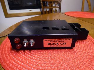 Vtg Wawasee Black Cat Jb - 75 A Moblie Amplifier W/standby Old Shool Not