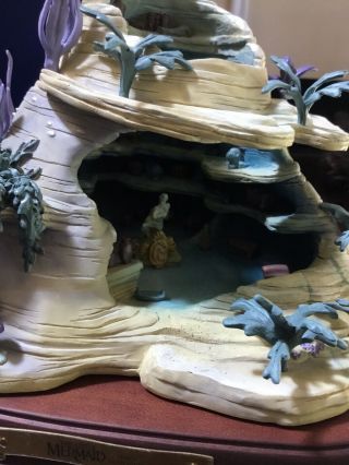 Rare WDCC ENCHANTED PLACES ARIELS GROTTO,  Disney Little Mermaid,  Incl Mini Ariel 7