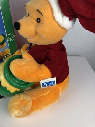 Vintage Elco Disney Winnie The Pooh Animated Chistmas Motion Illuminated 1996 4