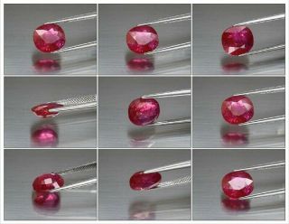 CERTIFICATE Inc.  Big Rare 4.  03ct 10.  3x9.  2mm Cushion Natural Unheated Red Ruby 3