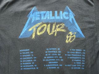 True Vintage 1988 Metallica - And Justice For All T Shirt – Justice Tour