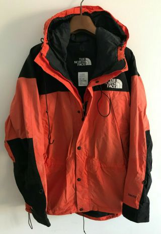 The North Face Mens L/xl Gore - Tex Coat Jacket 46 - 48 Chest Vintage Orange