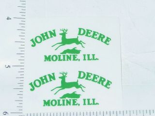 John Deere Green Moline,  Ill Four Legged Deer Logo Sticker Jd - 779