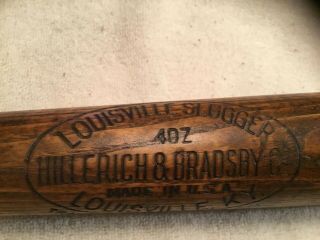 Vintage Louisville Slugger 40Z Lou Gehrig Bat 3