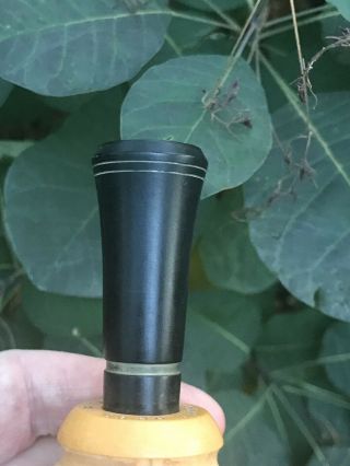 Vintage Howard Harlan Ivory & Black Micarta Heavy Duty Duck Call UNUHUNTED 4