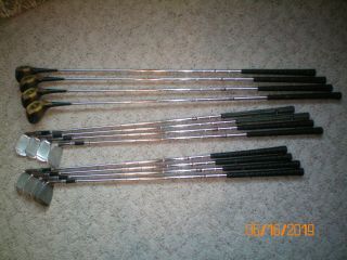 Vintage Lh Wilson Sam Snead Blue Ridge Golf Club Set 2 - 9 Irons & 1,  2,  3 & 4 Woods