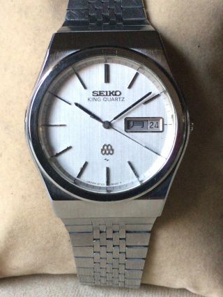Vintage SEIKO Quartz Watch/ KING TWIN QUARTZ 9723 - 8030 SS 1979 6
