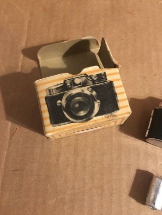 Vintage EMSON Miniature Spy Camera with 3 Rolls Of Film Box Rare 5