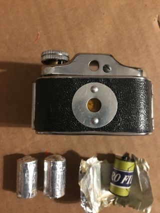 Vintage EMSON Miniature Spy Camera with 3 Rolls Of Film Box Rare 6