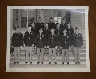 Ww2 Photo - Us Army Air Corps Officers In Full Dress Uniforms; Majors & Captains