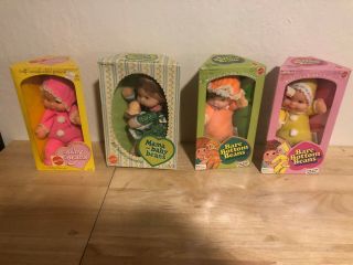 Vintage 1975 Mattel Mama And Baby Beans Doll Set Box