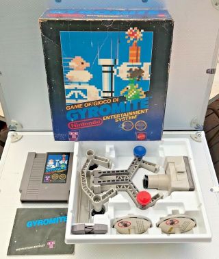 Vintage Nintendo Gyromite In Big Box Nes Rob Pal Aus Rare Complete & Vgc