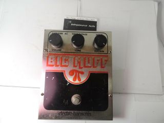 Vintage 1980 Electro Harmonix V5 Big Muff Pi Fuzz Pedal Ic Op - Amp Version 5