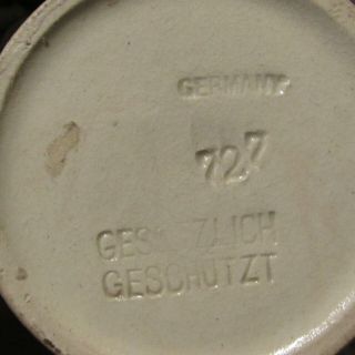 Rare vintage Gesetzlich Geschutzt 727 1/4 L figural stein 7