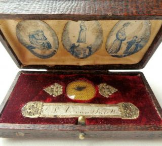 Rare Antique Reliquary Box W Veil Relic Holy Virgin Mary Our Lady Of La Salette