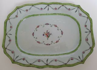 Very Large Antique Chinese Porcelain Famille Rose Dish/plate 3
