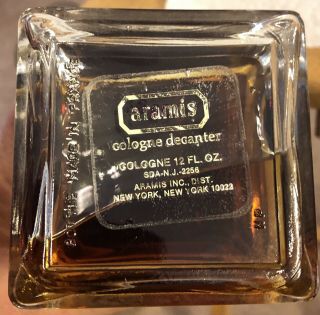 Vintage Aramis Cologne Collectors Decanter 12oz Pagoda Style French Crystal Rare 3