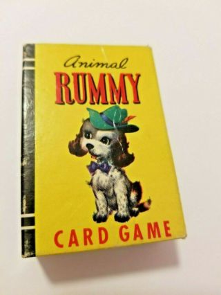 Animal Rummy Card Game,  By Whitman Publishing,  A Peter Pan Card Game,  4120
