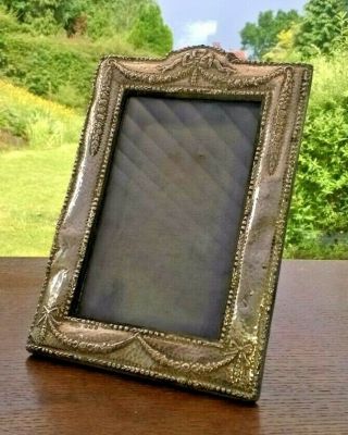 Antique Art Nouveau Silver Photo Frame Birmingham 1907