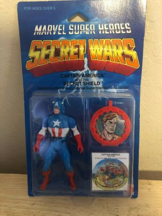 Marvel Heroes Secret Wars Captain America Moc 1984 Rare Vintage Toys