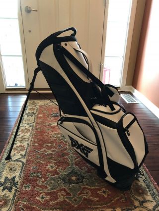 PXG Leather Golf Stand Bag - - RARE 3