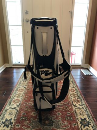 PXG Leather Golf Stand Bag - - RARE 4