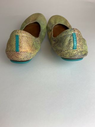 Toscani Tieks Color Changing Hand Painted RARE Leather Ballet Flats Size 8 2