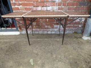 Old Antique Victorian Funeral Mortuary Cane Top Cooling Embalming Coffee Table 2