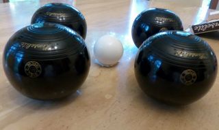 Henselite - Grip Lawn Bowl Sz 3 (4 7/8) 358FX BIBC 85 Vintage Antique Balls 4