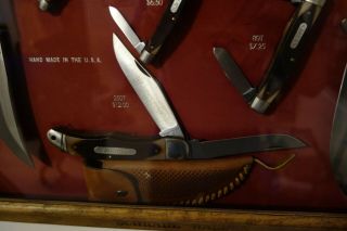 Schrade Walden USA Vintage Old Timer Hanging Pocket Knife Display 4