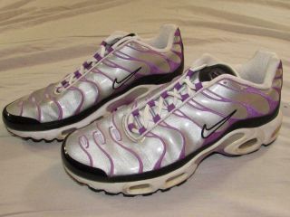 Vtg 2001 Nike Air Max Plus Tn Purple Metallic Shoes 302792 - 011 Womens 9.  5 Mens 8