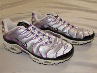 Vtg 2001 Nike Air Max Plus TN Purple Metallic Shoes 302792 - 011 Womens 9.  5 Mens 8 2