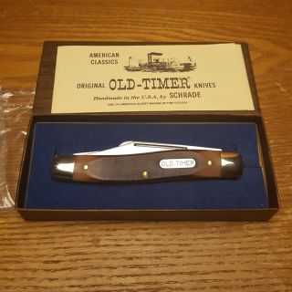 Vintage Schrade Ny Usa 8ot Old Timer Senior Stockman Knife