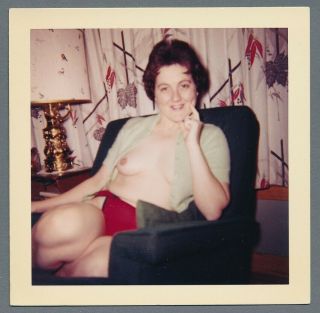 Kinky Amateur Red Panties - Sex Housewife Nude Woman Vintage Snapshot Photo,  1961