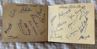 Vintage Cricket Autograph Book 1950 - 51 Signed By 26 Cricket Teams 10