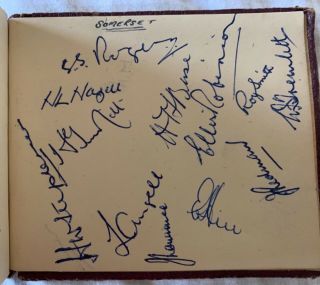 Vintage Cricket Autograph Book 1950 - 51 Signed By 26 Cricket Teams 11