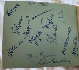 Vintage Cricket Autograph Book 1950 - 51 Signed By 26 Cricket Teams 2