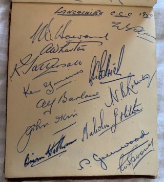 Vintage Cricket Autograph Book 1950 - 51 Signed By 26 Cricket Teams 4